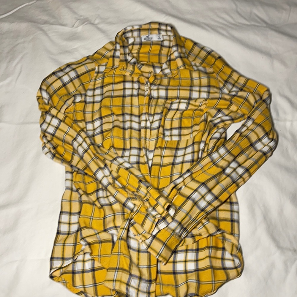 Hollister yellow flannel ( small )